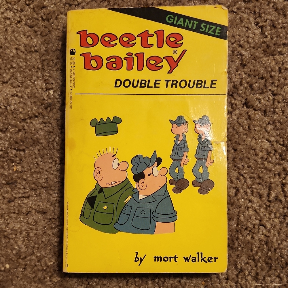 Beetle Bailey Double Trouble Comic Book - Yellow Cover